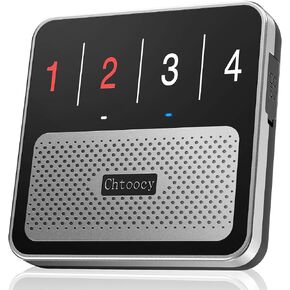 Chtoocy Solar Driveway Alarm Wireless Outside 1/2 Mile Range, Outdoor Motion Sensor & Detector Driveway Alert System with Rechargeable Battery/Weatherproof/Mute Mode(2 Sensor + 1 Receiver)