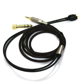 NewFantasia Replacement Audio Upgrade Cable Compatible with Sennheiser HD525 HD545 HD565 HD580 HD600 HD650 Headphones Black 2.1meters/6.6feet