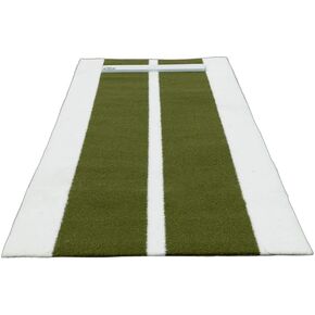 On Deck Sports 3' x 10' Indoor Non-Slip Jennie Finch Softball Pitching Lane Pro Mat with Rubber and Powerline