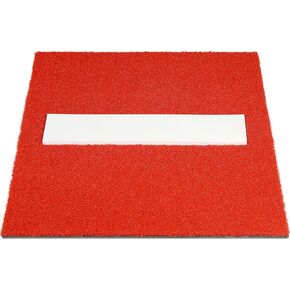 Softball Pitching Mat 25 x 22 Rubber Softball Pitching Mound with Pitching Rubber Mobile Youth Training Pitchers Mound Anti Fade Anti Slip Pitchers Mound for Indoor Outdoor Pitching Practice