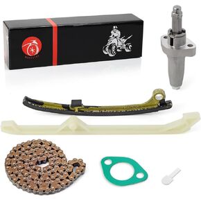 Cam Timing Chain and Tensioner Lifter Guide For HONDA 2003-2022 Pioneer 700 SXS700 Big Red 700 MUV700 Rincon 680 TRX680 14510-HN8-013 14515-HN8-003