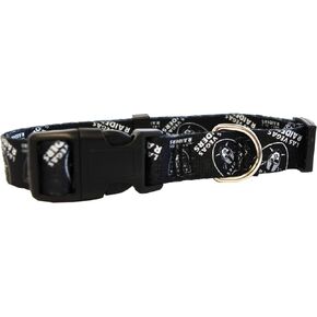 Littlearth Unisex-Adult NFL Las Vegas Raiders Pet Collar, Team Color, Small