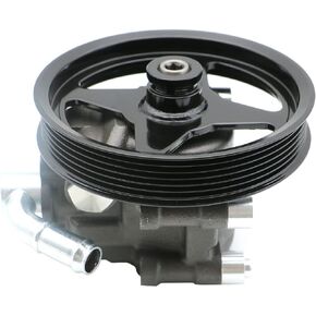 Power Steering Pump with Pulley Fits for 2003 2004 2005 2006 Ford Expedition 2004-2008 F-150, 2006 2007 2008 Lincoln Mark LT, 2003-2006 Navigator for 4.6L 5.4L V8,Power Assist Pump 20-312P1
