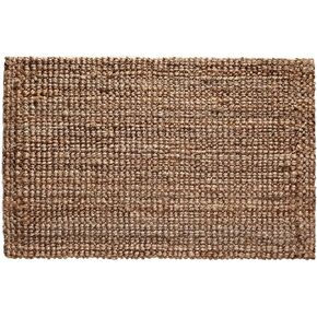 Jute Handspun Area Rug - Premium Jute Handwoven Reversible Chunky Textured Tan Beige Neutral Throw Accent Rug Carpet - Rustic Farmhouse Living Room Bedroom Den Study Décor -24" x 36" Natural