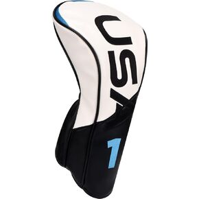 USA Driver Headcover 3-Panel Syntheic Leather Golf Driver Head Covers for Men Women