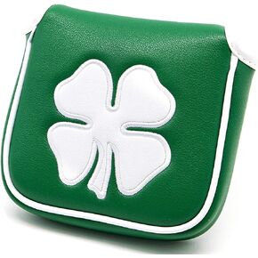 Barudan Golf Lucky Shamrock Heel Shaft Mallet Cover Square Mallet Putter Cover Headcover Magnetic for Scotty Cameron 6M DB Taylormade Spider S Ping in Saudi Arabia