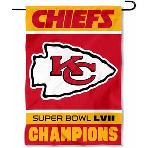 Kansas City Chiefs Super Bowl Champions 2023 2022 LVII Double Sided Garden Banner Flag