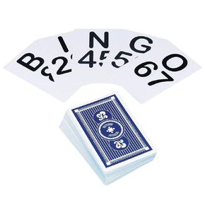 S&S Worldwide Jumbo Bingo Calling Cards. 5-3/4" High Cards with 1-3/4" High Numbers and Letters can be Read from 50 Feet or More.