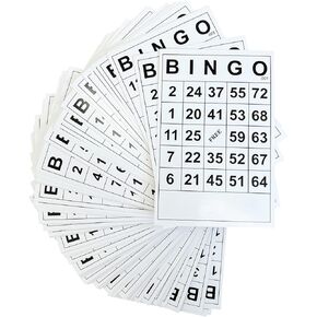SEETOOOGAMES Bingo Game Cards Sheets - Paper Bingo Cards Bulk Reusable - Bingo Set for Adults, Family, Party, Large Groups - Pack of 120