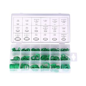 18 Sizes Car Rubber ORing Tools, Car Auto Vehicle Repair HNBR Seals Assortment Kit, 270Pcs Green