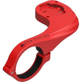 KOM Cycling Wahoo Elemnt Mount Compatible with Multiple Wahoo Computers Including The Wahoo Elemnt Bolt, Elemnt Roam, Elemnt Mini, and Elemnt - Multiple Colors 24g Out Front Computer Mount (Red)