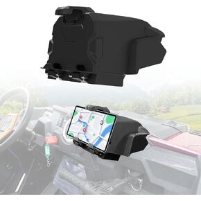 Electronic Device Tablet Phone Holder with Storage Box Organizer Tray for Polaris RZR 1000 2014-2018, GPS Phone Ipad Mount with Organizer Tray Accessories