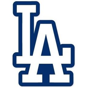 Los Angeles City LA Logo Stickers Symbol 5.5" Decorative DIE Cut Decal for Cars Tablets LAPTOPS Skateboard - Blue