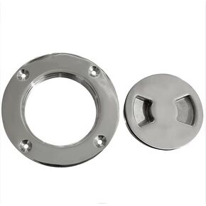 3 Inch Hatch 316 Stainless Steel Round Non Slip Inspection Hatch Deck Plate with Detachable Cover for Marine Boat Yacht