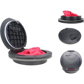 Pactrade Marine Boat Kayak Canoe Fishing Rigging Sailing Heavy Duty 6'' Waterproof Deck Plate Hatch Cover w/Storage Bag Locking Composite