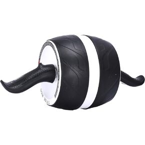 Tribe WOD Ab Roller Wheel - Ab Exercise Equipment - Core Muscles and The Abdominal Training Workout Equipment - Sculpts Abs, Obliques, Arms, Back - Non-slip Handles - 7.8 x 15.7 inches (White) in Kuwait