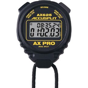 ACCUSPLIT AX625 PRO Cumulative/Lap Split Stopwatch, Black