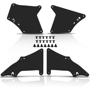 Set of 4 Splash Shield Fender Inner Liners Mud Flaps Replacement for Toyota Land Cruiser Prado 2003-2019 Toyota 4Runner 2003-2009 FJ Cruiser 2007-2014 Lexus GX470 2003-2009 GX460 2010-2019
