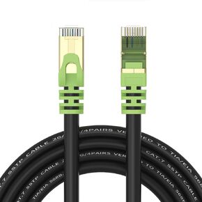 XXONE Outdoor Cat 7 Ethernet Cable, 26AWG Heavy-Duty Cat7 Networking Cord Patch Cable RJ45 Transmission Speed 10GbpsTransmission Bandwidth 600Mhz LAN Wire Cable SFTP Waterproof Direct Burial (3FT)…