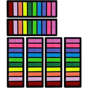 KICNIC Page Markers Sticky Index Tabs, Arrow Flag Tabs Colored Sticky Notes for Page Marker Bookmarks [10 Primary Colors, 750 Pieces] Sticks Securely, Removes Cleanly