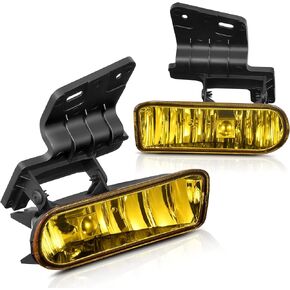 مصابيح الضباب AUTOSAVER88 متوافقة مع 1999 2000 2001 2002 Chevy Silverado / 2000 2001 2002 2003 2004 2005 2006 Suburban / 2000-2006 Chevy Tahoe (عدسة دخان مع مصابيح) مصابيح ضباب، مع مصابيح 880 12 فولت 27 وات