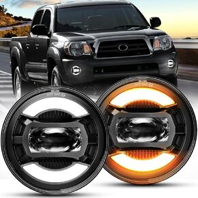 AUDEXEN 60W LED Fog Lights Assembly 200% Brighter Driving Lights Compatible with Tacoma 2005-2011, Solara 2004-2006, Tundra 2007-2013, Sequoia 2008-2015, Black, A Pair