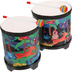1 Set kids adult infant kids bongo drums drum for kids baby bongo drums for kids ages 5-9 kids drum conga percussion drum kit Bass drum clap drum toddler Wood, Age 3+