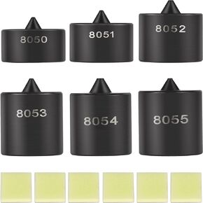 8056 Shaft Protector Set for Use with Grip-O-Matic Pullers or Push-Pullers, Fan Blade, Gear and Bearing Pullers, Compatible with OTC 8056 (Set of 6)