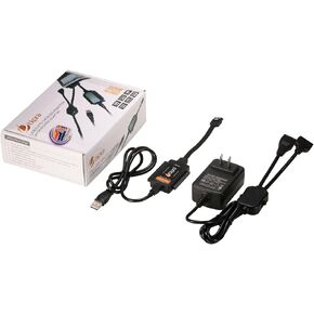 USB 2.0 to SATA/IDE Adapter Kit with Power Adapter for 2.5/3.5/5.25 Inch SATA or IDE Drive