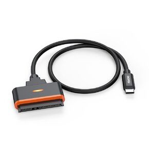 FEMORO SATA to USB C Adapter, USB Type C to 2.5'' SATA Converter Cable External Hard Drive Compatible with SSD HDD WD MacBook Pro/Air Seagate XPS 13/15 ThinkPad X1 Toshiba Hitachi