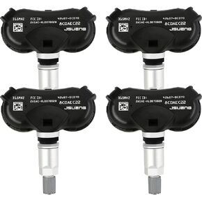 Jsueng TPMS Sensor, 4-Pack Fit for 08-17 Toyota Sequoia,07-20 Toyota Sienna, 07-17 Toyota Tundra, Tire Pressure Monitoring System Sensor (TPMS) 315Mhz OE#42607-0C070 42607-0C050