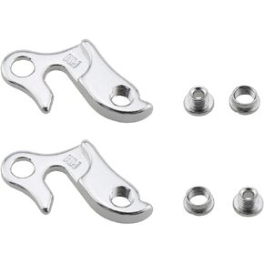 E-outstanding 2PCS Aluminium Alloy Rear Gear Derailleur Hanger, Mountain Road Bike Universal Transmission Rack Bicycle Rack (Number 1)