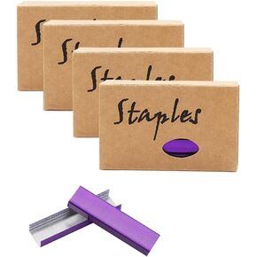 Black 26/6 Standard Staple Set 12mm Width 950/Box 4 Boxes/Pack 3800 Count Staples for Office School Home Stapler Stapling Refills (4 Boxes Black) in Kuwait