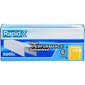 Rapid 23391100 1/4-Inch 19 Series Fine Wire Staples with R19E and R23, 5000 Per Box , Gray