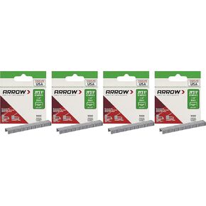 Arrow Fastener 214-4 Genuine JT21 1/4-Inch Staples, 1,000-Staples - 4 Pack