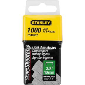 Stanley Tra206T 3/8 Inch Light Duty Staples, Pack of 1000(Pack of 1000)