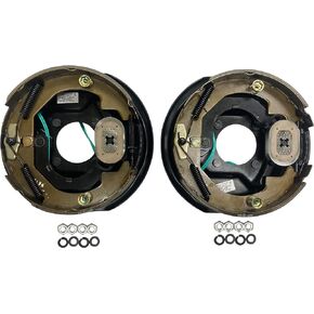 M-Parts Trailer Brakes - 1 Pair 10" X 2-1/4" Electric Trailer Brake Assembly for 3,500 lbs - Trailer Brake Kit, Electric Trailer Brakes, Trailer Brakes 3500lb axle, 1 Left (77-10-1) 1 Right (77-10-2)