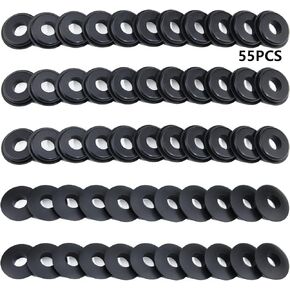 iBroPrat Glad Hand Seals Thick, 80pcs Gladhand Washers Rubber Seals Gasket Elastic Grommets for Semi Trucks Trailers Brake Air Hose Parts Number 10028 40Pcs Red and 40Pcs Blue