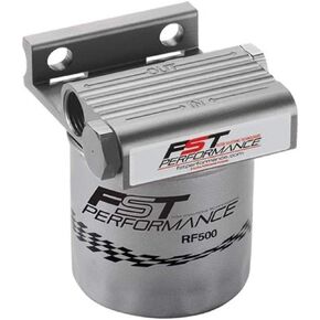 FST Performance RPM350 FloMax 350 Clear Anodized -6/-8 AN Port Fuel Filter/Water Separator System