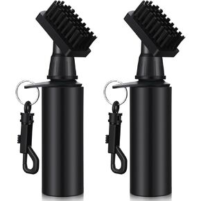 2 Pack Golf Club Cleaner Groove Tube Golf Brush Golf Club Brush with Leakproof Reservoir Tube, Squeeze Bottle for Easy Cleaning, 7 Inches Tall