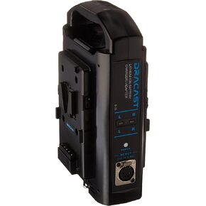Dracast DR-CH2V V-Mount Dual Battery Charger, Black
