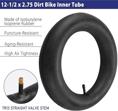 LotFancy 12.5x2.75 (12-1/2x2.75) Tire & Inner Tube Set for Razor MX350 MX400 Dirt Rocket, X-Treme X-560 - Heavy Duty Scooter Tire Tube for Mini Pocket Bikes in Saudi Arabia