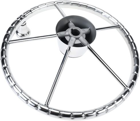 عجلة قيادة باتيوير 5 تكلم 13-1/2 بوصة طراز مدمر من الفولاذ المقاوم للصدأ مع مقبض كبير الحجم in Kuwait