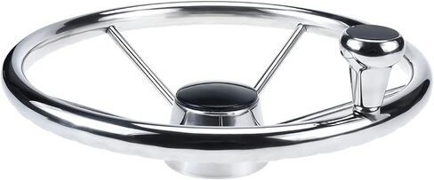 عجلة قيادة باتيوير 5 تكلم 13-1/2 بوصة طراز مدمر من الفولاذ المقاوم للصدأ مع مقبض كبير الحجم in Kuwait