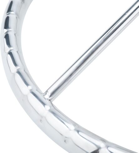 عجلة قيادة قارب من الفولاذ المقاوم للصدأ مقاس 13-1/2 بوصة من NovelBee، عجلة قيادة بحرية بنمط مدمر بخمسة قضبان مع مقبض تحكم وغطاء مركزي بلاستيكي in Kuwait