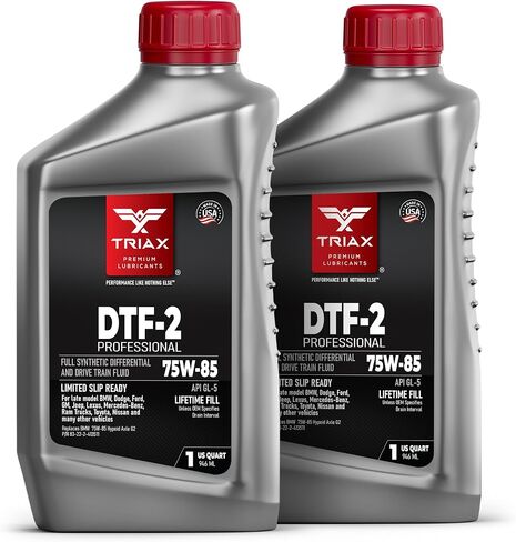 TRIAX DTF-2 Professional 75W-85 GL-5 - Full Synthetic Differential & Drive Train Fluid, Lifetime Fill, Limited Slip Ready (1 Quart) in Saudi Arabia