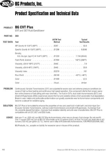 Smilyeez BG CVT Plus CVT and DCT Fluid Conditioner PN 303 with Pocket Screwdriver (1) in Saudi Arabia