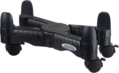 Kantek Mobile CPU Stand with Adjustable Width and Locking Casters, 16-Inch Wide x 7-Inch Deep x 4.8-Inch High (CS200B),Black in Saudi Arabia