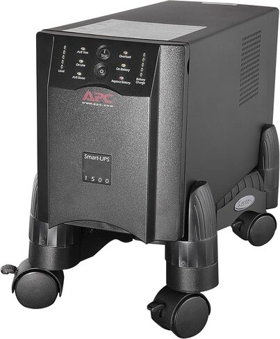 حامل وحدة المعالجة المركزية المحمول من Kantek مع عرض قابل للتعديل وعجلات قفل، عرض 16 بوصة × عمق 7 بوصة × ارتفاع 4.8 بوصة (CS200B)، أسود in Kuwait