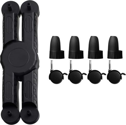 حامل وحدة المعالجة المركزية المحمول من Kantek مع عرض قابل للتعديل وعجلات قفل، عرض 16 بوصة × عمق 7 بوصة × ارتفاع 4.8 بوصة (CS200B)، أسود in Kuwait